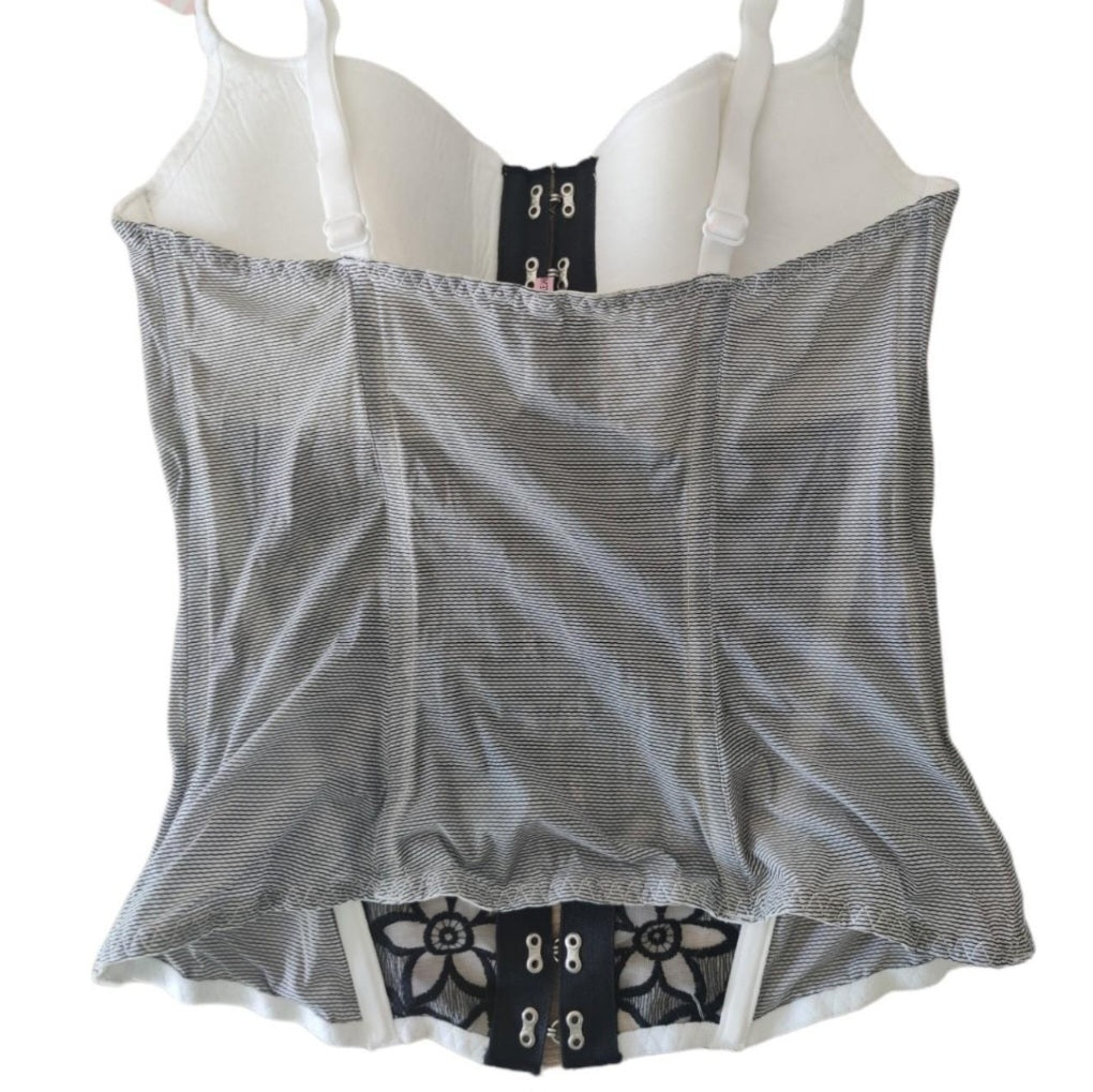 Floral Embroidered Corset Top